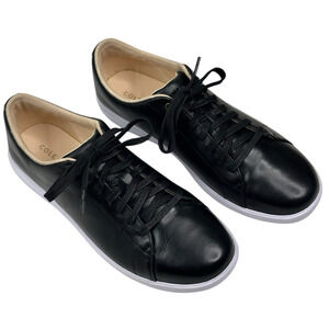 Cole Haan Grand Crosscourt Black Leather Sneakers Womens Size 9B W11175 New $180